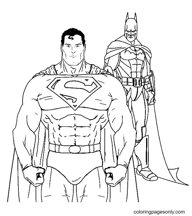 Çocuklar İçin Superman Boyama Sayfaları 