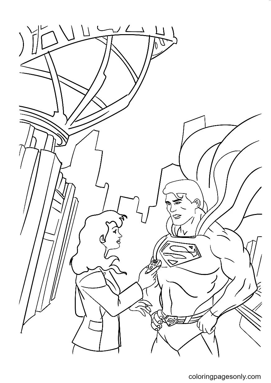 Çocuklar İçin Superman Boyama Sayfaları 