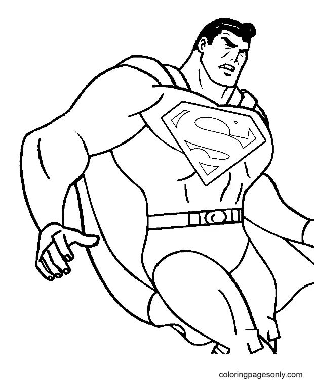 Çocuklar İçin Superman Boyama Sayfaları 