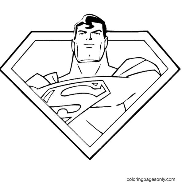 Çocuklar İçin Superman Boyama Sayfaları 