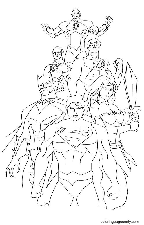 Çocuklar İçin Superman Boyama Sayfaları 