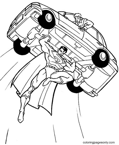 Çocuklar İçin Superman Boyama Sayfaları 