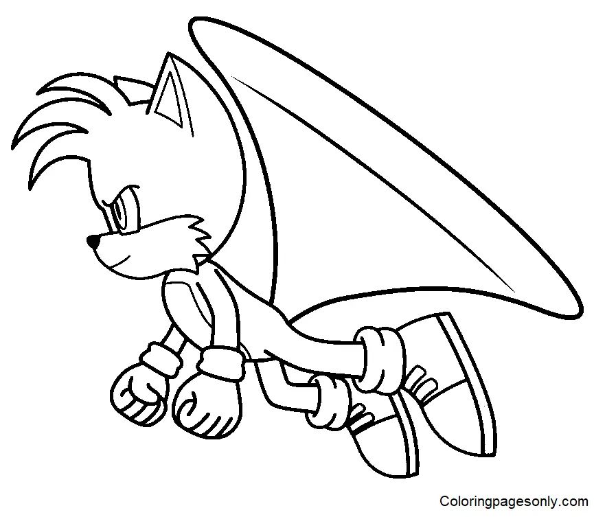 Çocuklar İçin Tails Boyama Sayfaları 