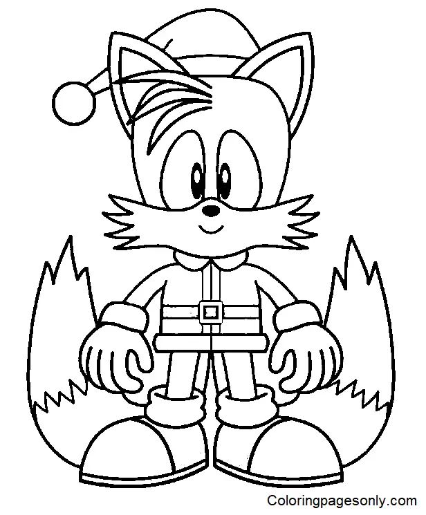Çocuklar İçin Tails Boyama Sayfaları 