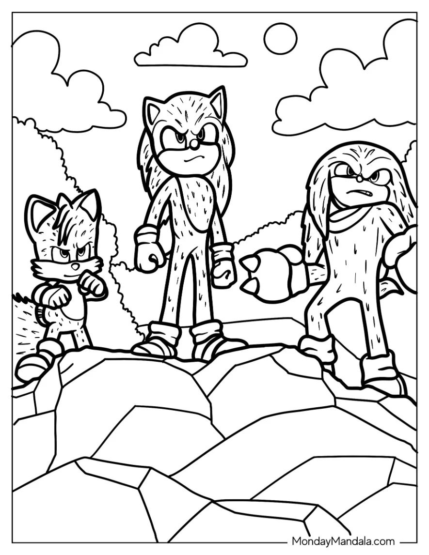 Çocuklar İçin Tails Boyama Sayfaları 