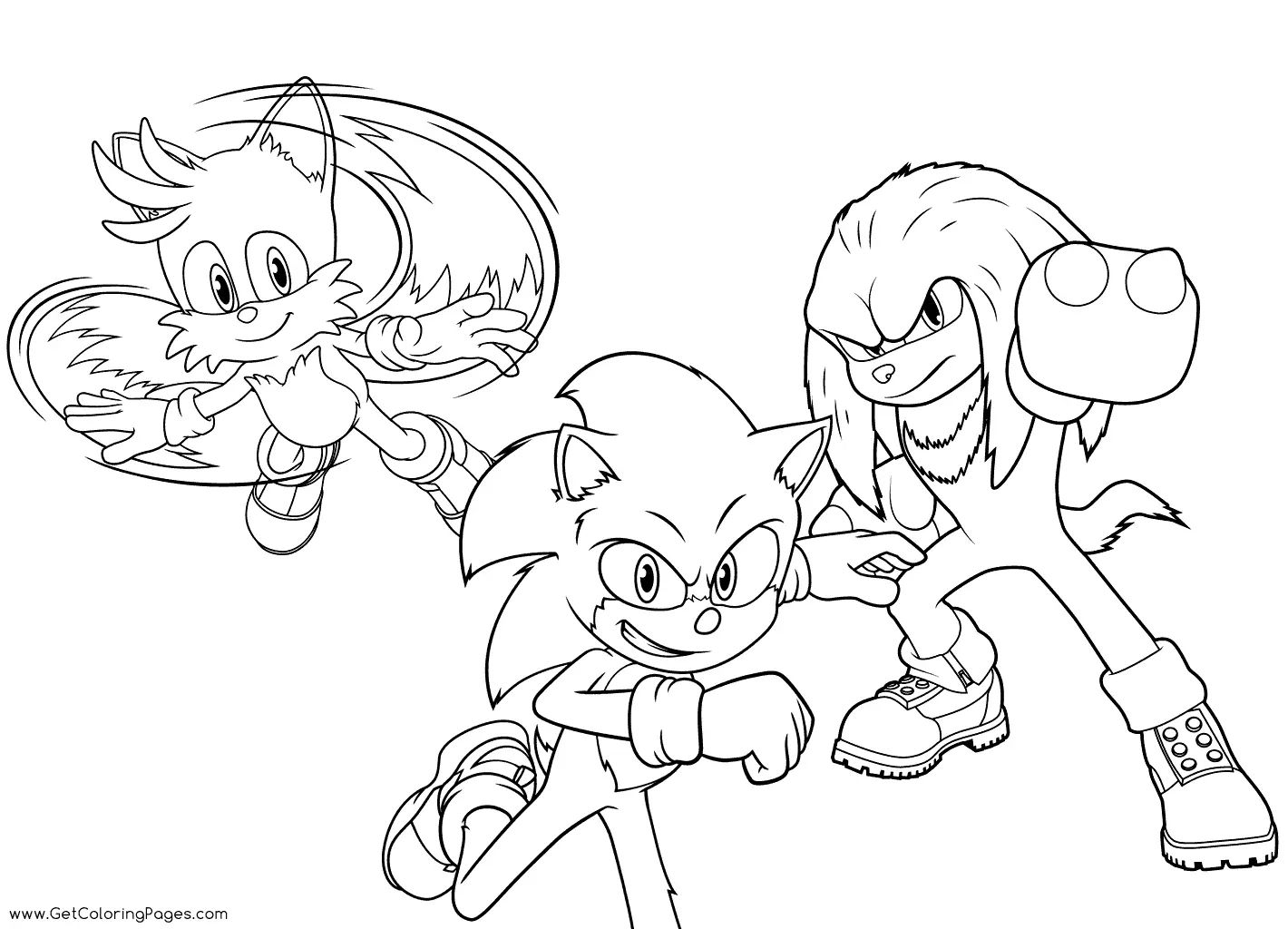Çocuklar İçin Tails Boyama Sayfaları 