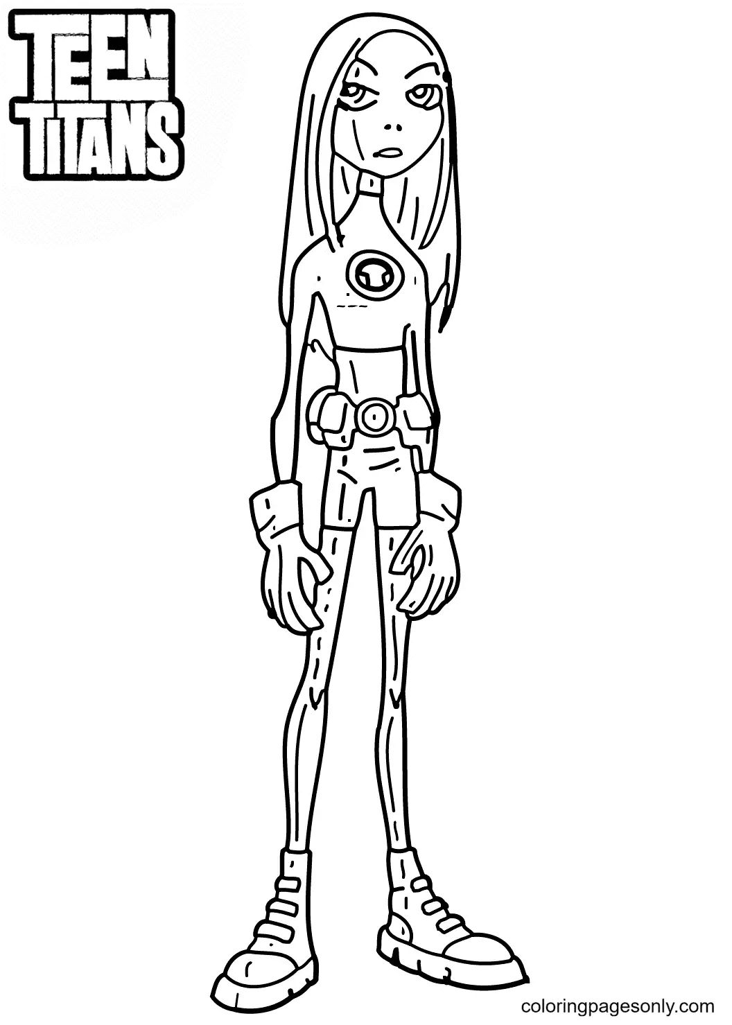 Çocuklar İçin Teen Titans Go Boyama Sayfaları 