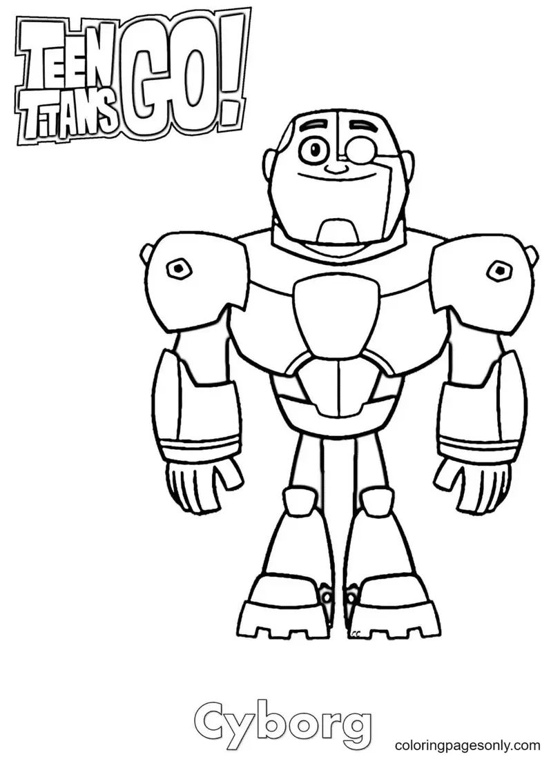 Çocuklar İçin Teen Titans Go Boyama Sayfaları 