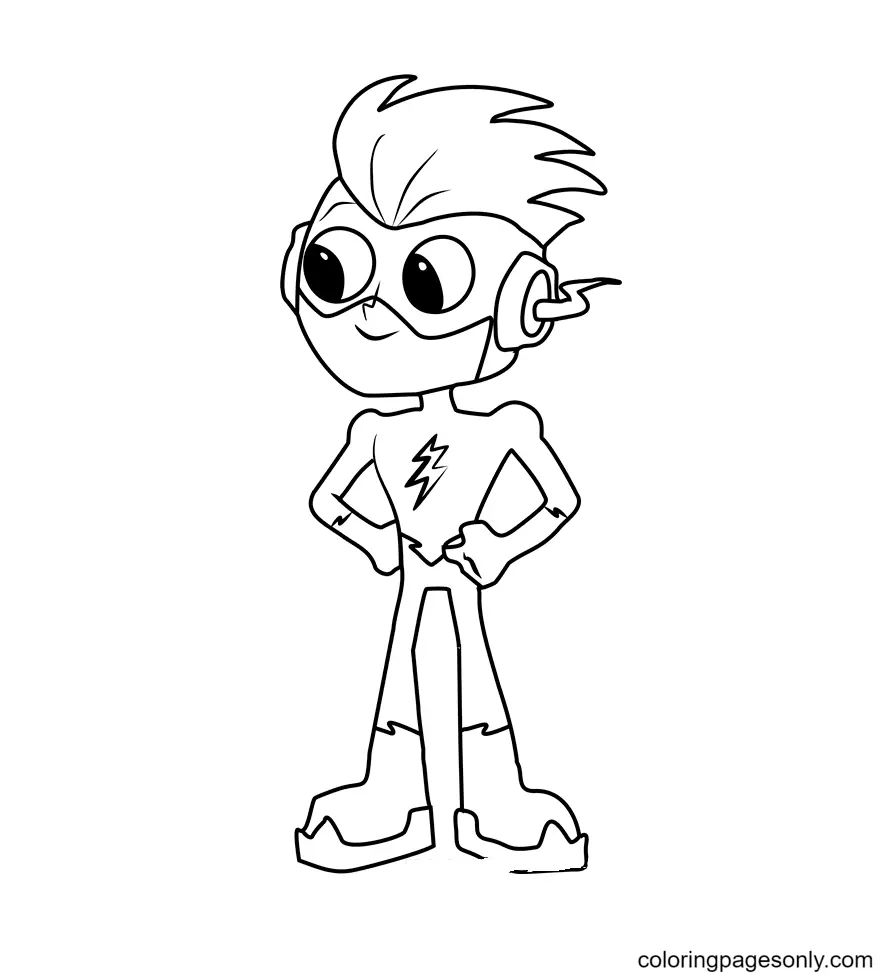Çocuklar İçin Teen Titans Go Boyama Sayfaları 