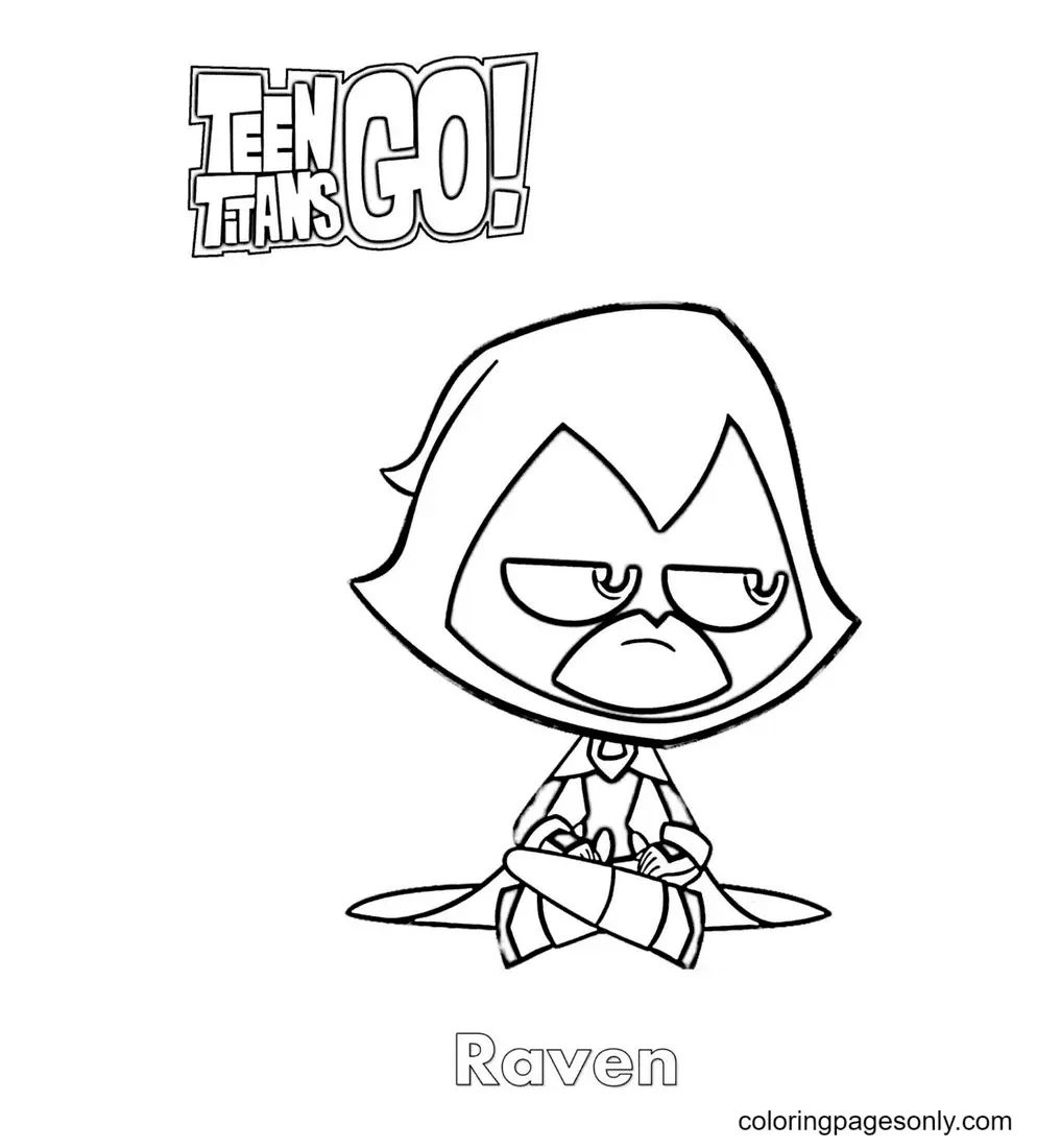 Çocuklar İçin Teen Titans Go Boyama Sayfaları 