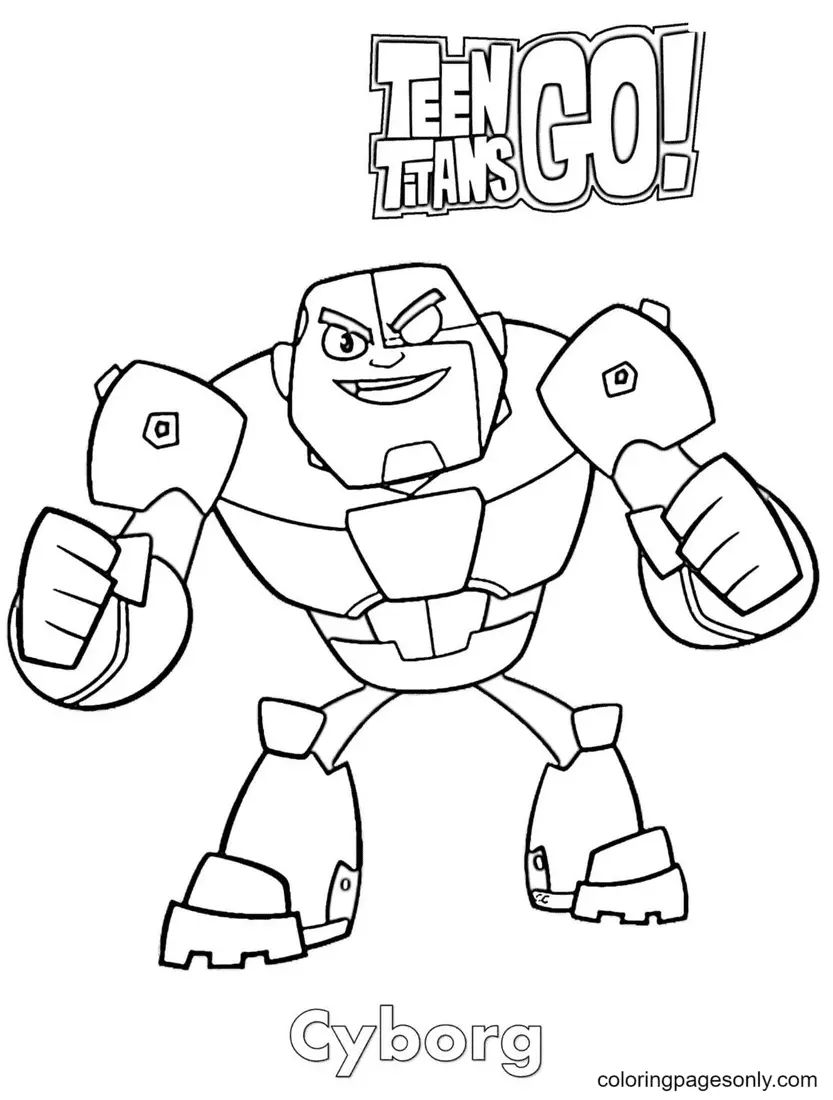 Çocuklar İçin Teen Titans Go Boyama Sayfaları 
