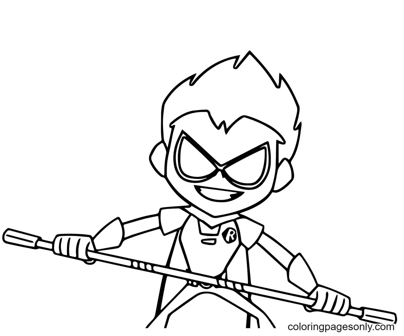 Çocuklar İçin Teen Titans Go Boyama Sayfaları 
