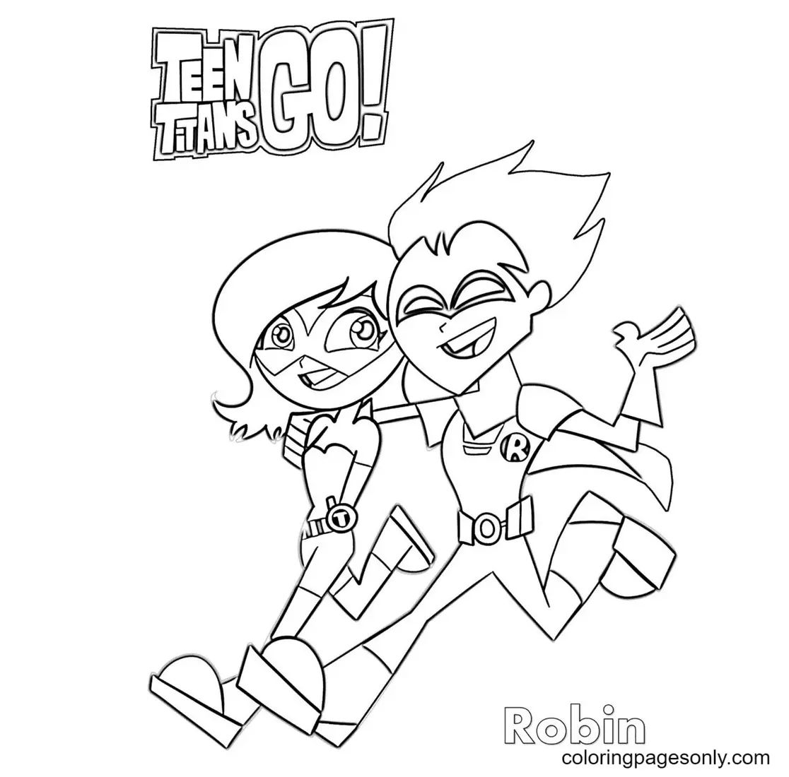 Çocuklar İçin Teen Titans Go Boyama Sayfaları 