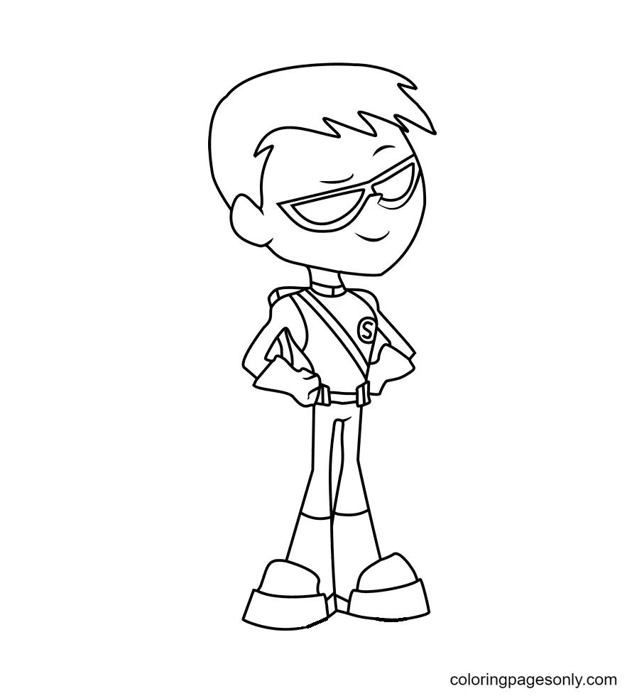 Çocuklar İçin Teen Titans Go Boyama Sayfaları 