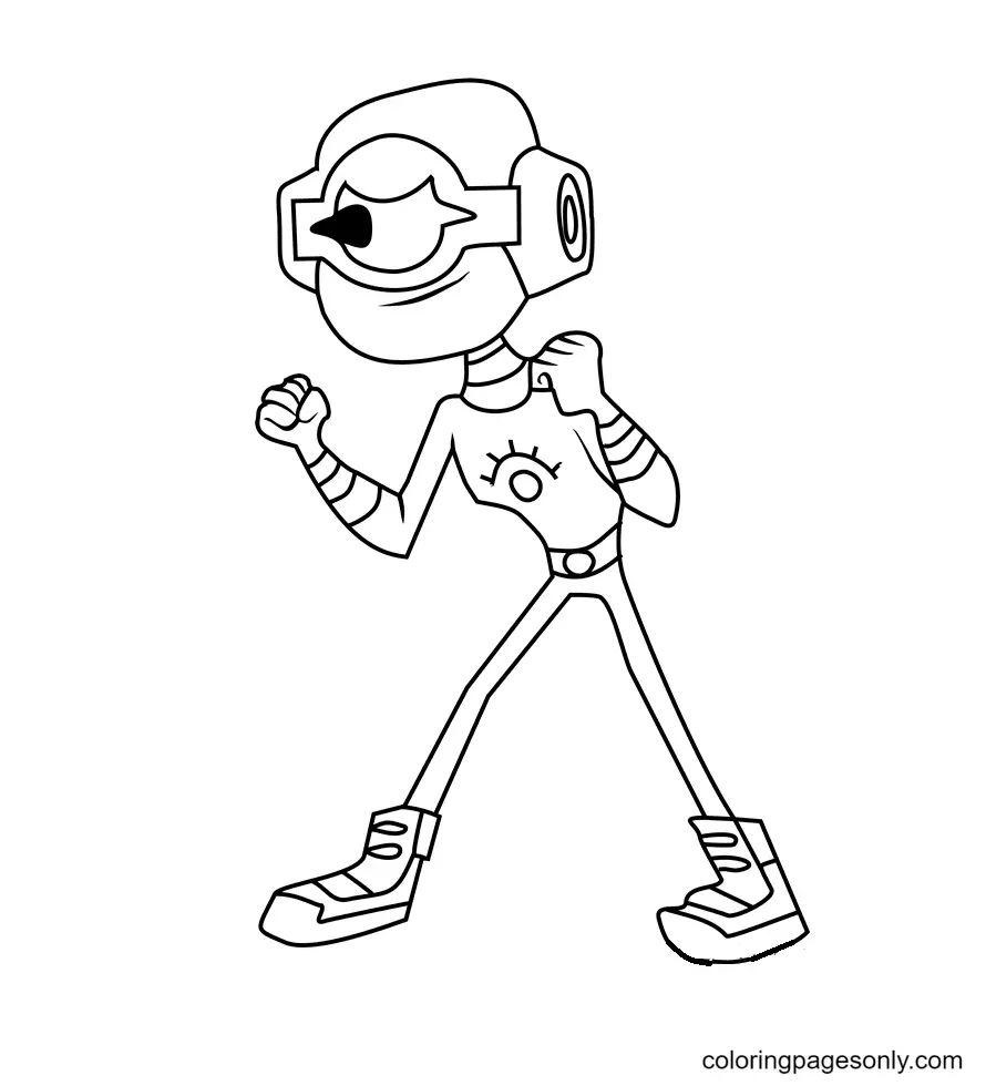 Çocuklar İçin Teen Titans Go Boyama Sayfaları 