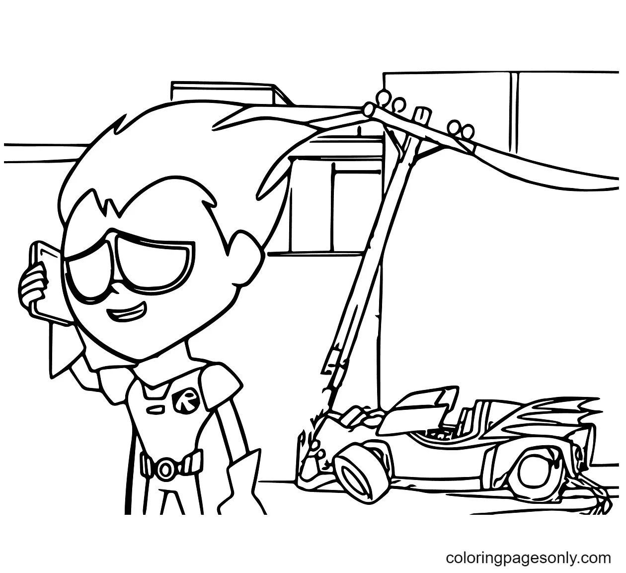 Çocuklar İçin Teen Titans Go Boyama Sayfaları 