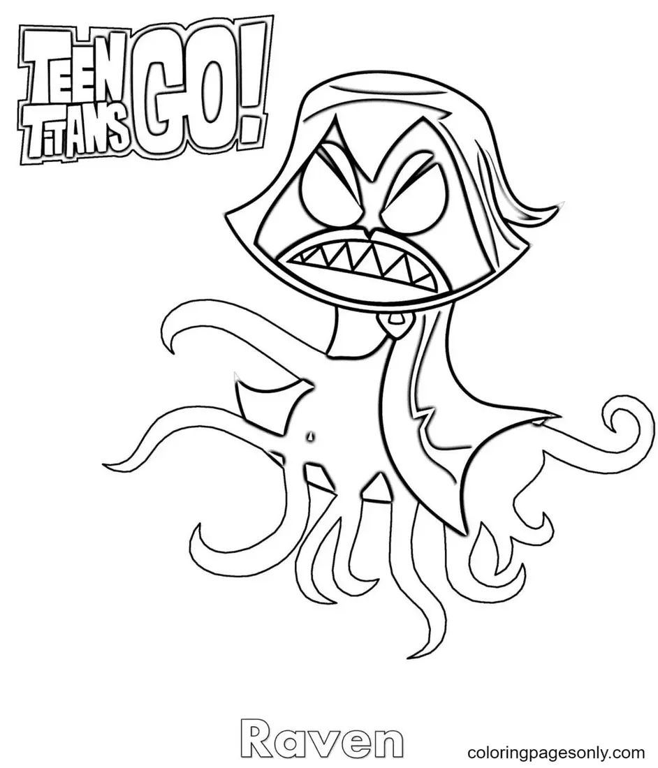 Çocuklar İçin Teen Titans Go Boyama Sayfaları 