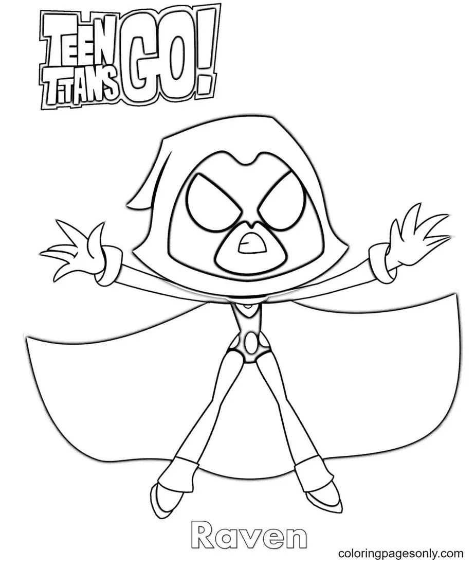Çocuklar İçin Teen Titans Go Boyama Sayfaları 