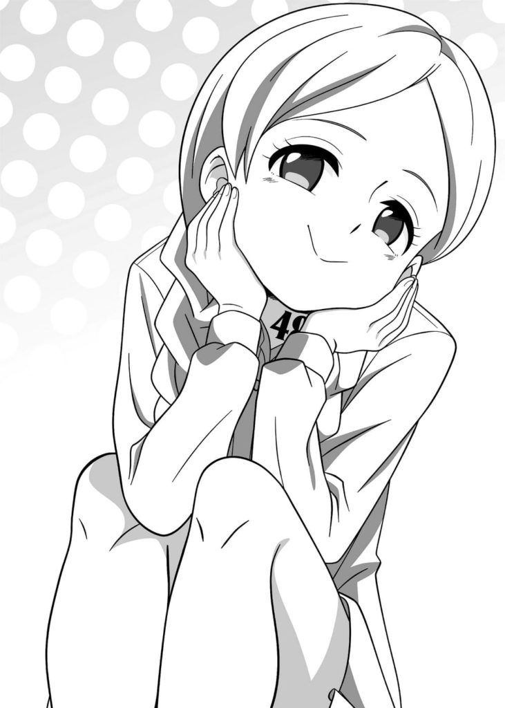 Çocuklar İçin The Promised Neverland Boyama Sayfaları 