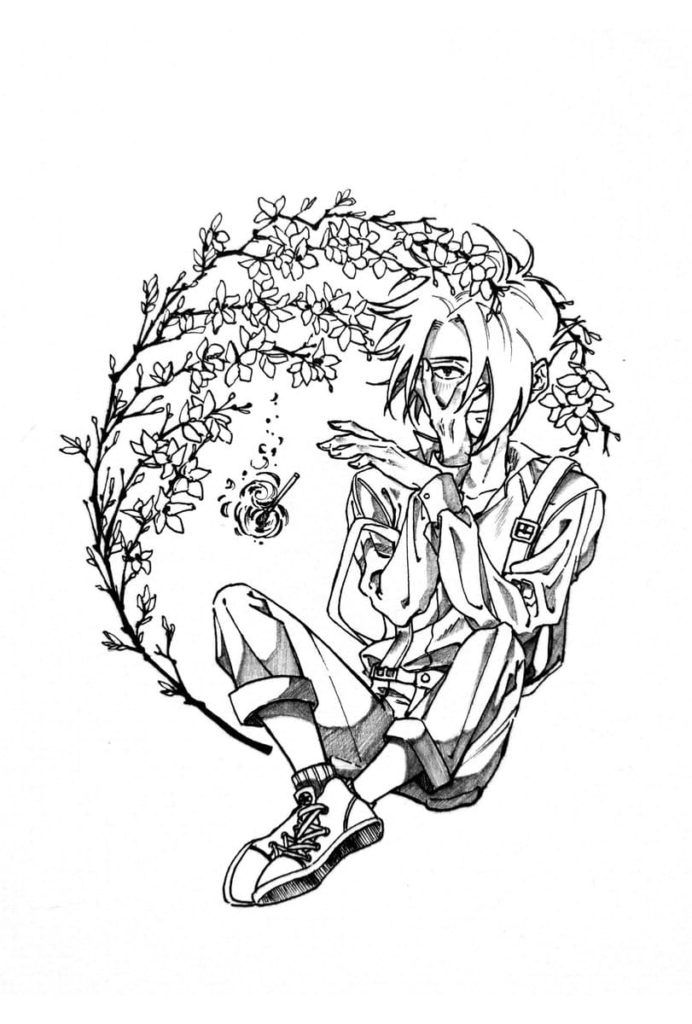 Çocuklar İçin The Promised Neverland Boyama Sayfaları 