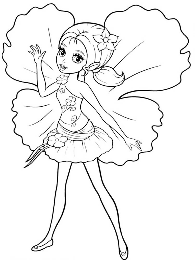 Çocuklar İçin Thumbelina Boyama Sayfaları 