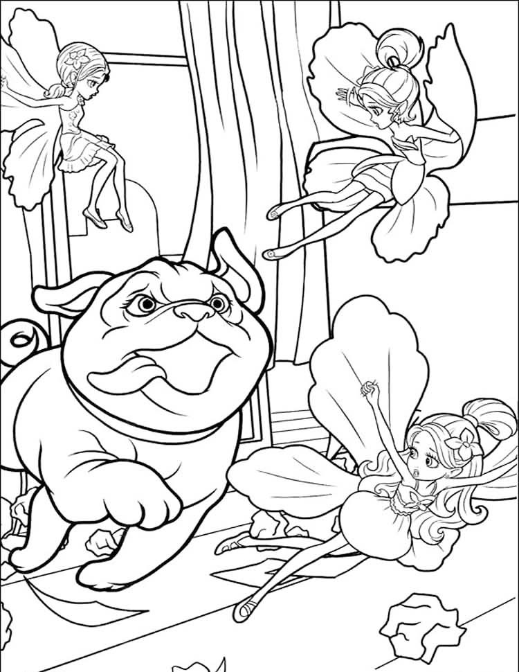 Çocuklar İçin Thumbelina Boyama Sayfaları 