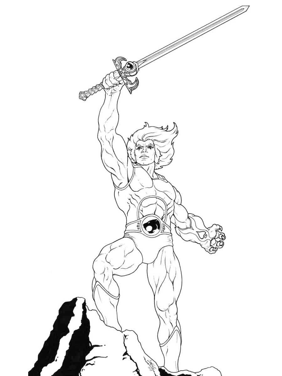 Çocuklar İçin Thundercats Boyama Sayfaları 