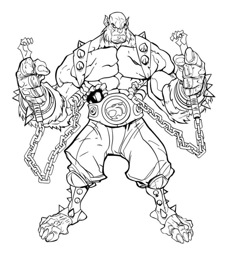 Çocuklar İçin Thundercats Boyama Sayfaları 