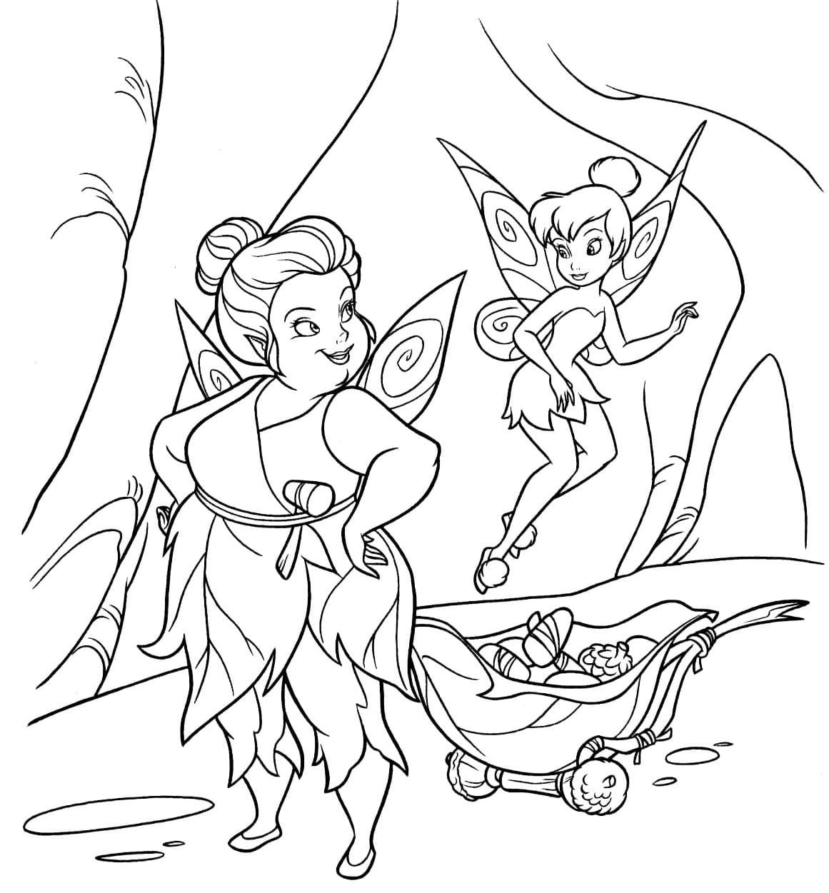 Çocuklar İçin Tinkerbell Boyama Sayfaları 