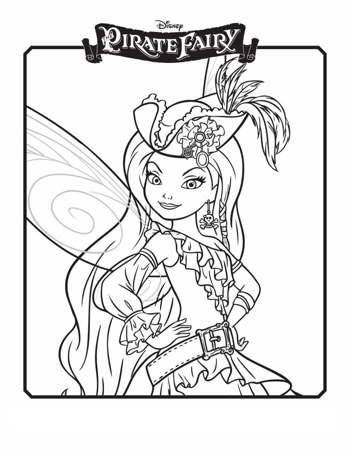 Çocuklar İçin Tinkerbell Boyama Sayfaları 