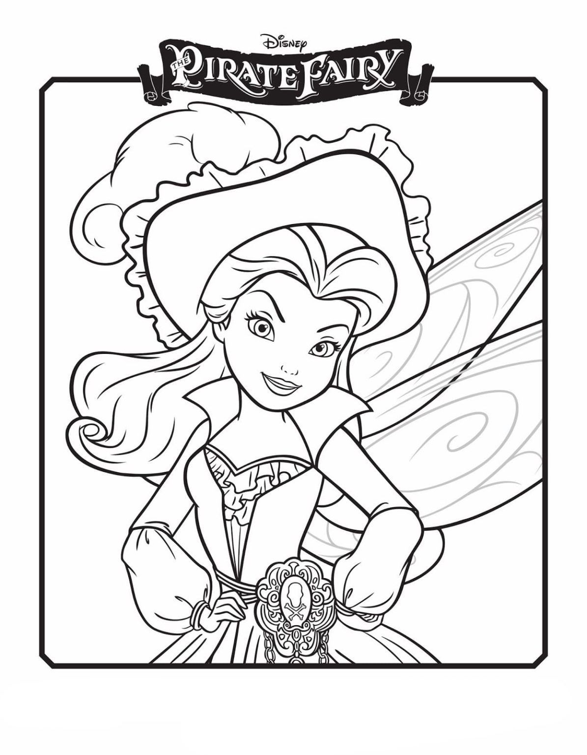 Çocuklar İçin Tinkerbell Boyama Sayfaları 