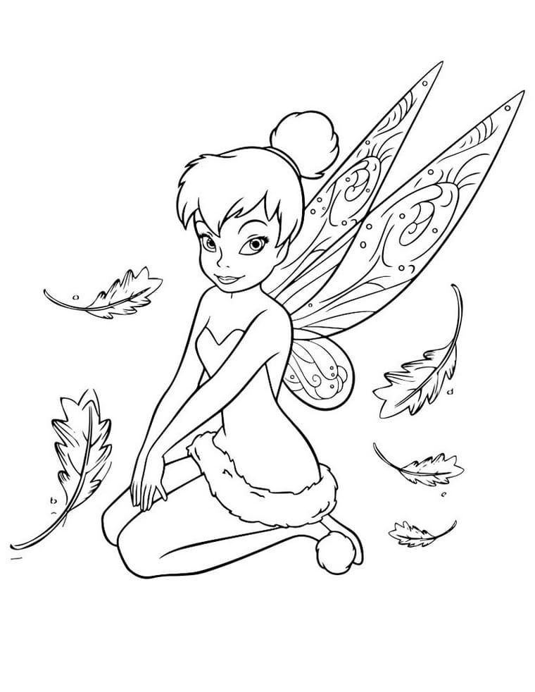 Çocuklar İçin Tinkerbell Boyama Sayfaları 