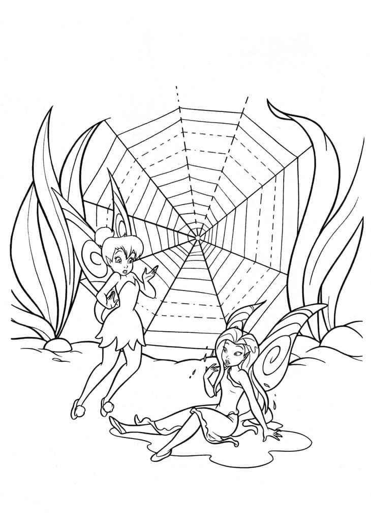 Çocuklar İçin Tinkerbell Boyama Sayfaları 