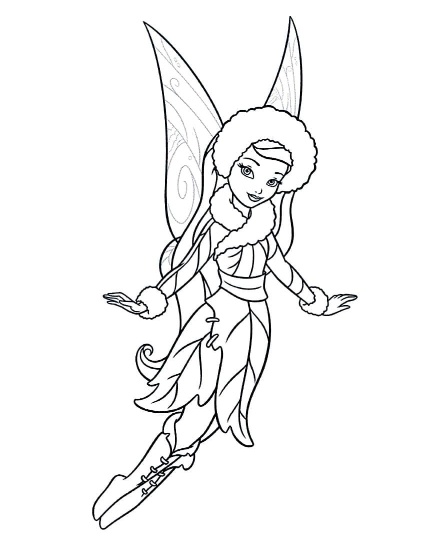 Çocuklar İçin Tinkerbell Boyama Sayfaları 