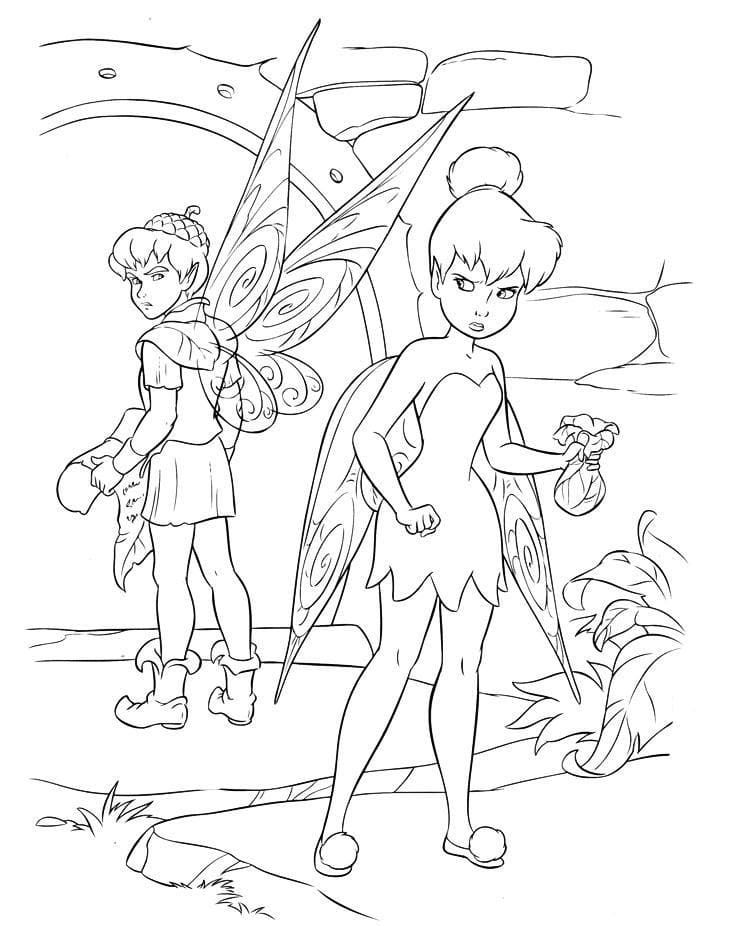 Çocuklar İçin Tinkerbell Boyama Sayfaları 