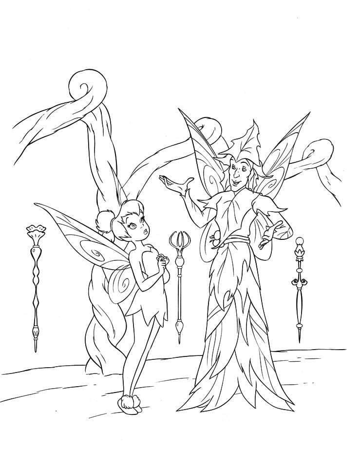 Çocuklar İçin Tinkerbell Boyama Sayfaları 