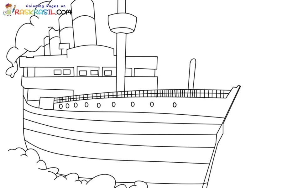 Çocuklar İçin Titanic Boyama Sayfaları 