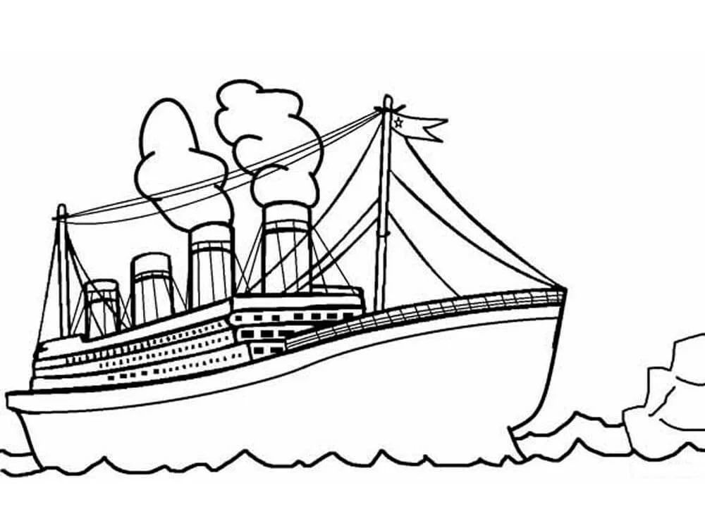 Çocuklar İçin Titanic Boyama Sayfaları 