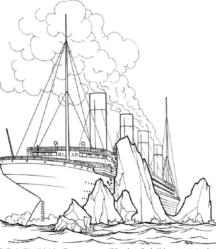 Çocuklar İçin Titanic Boyama Sayfaları 