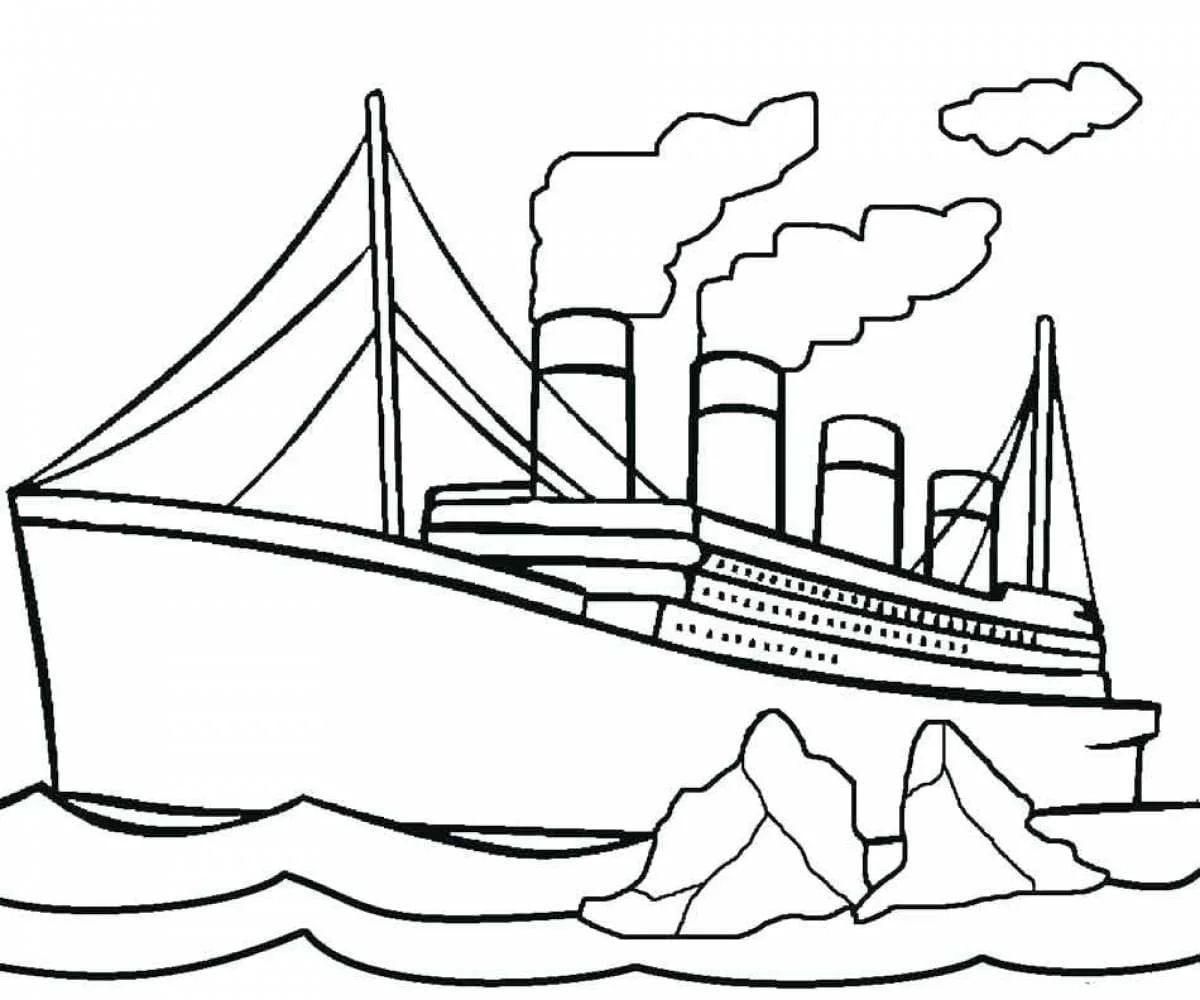 Çocuklar İçin Titanic Boyama Sayfaları 