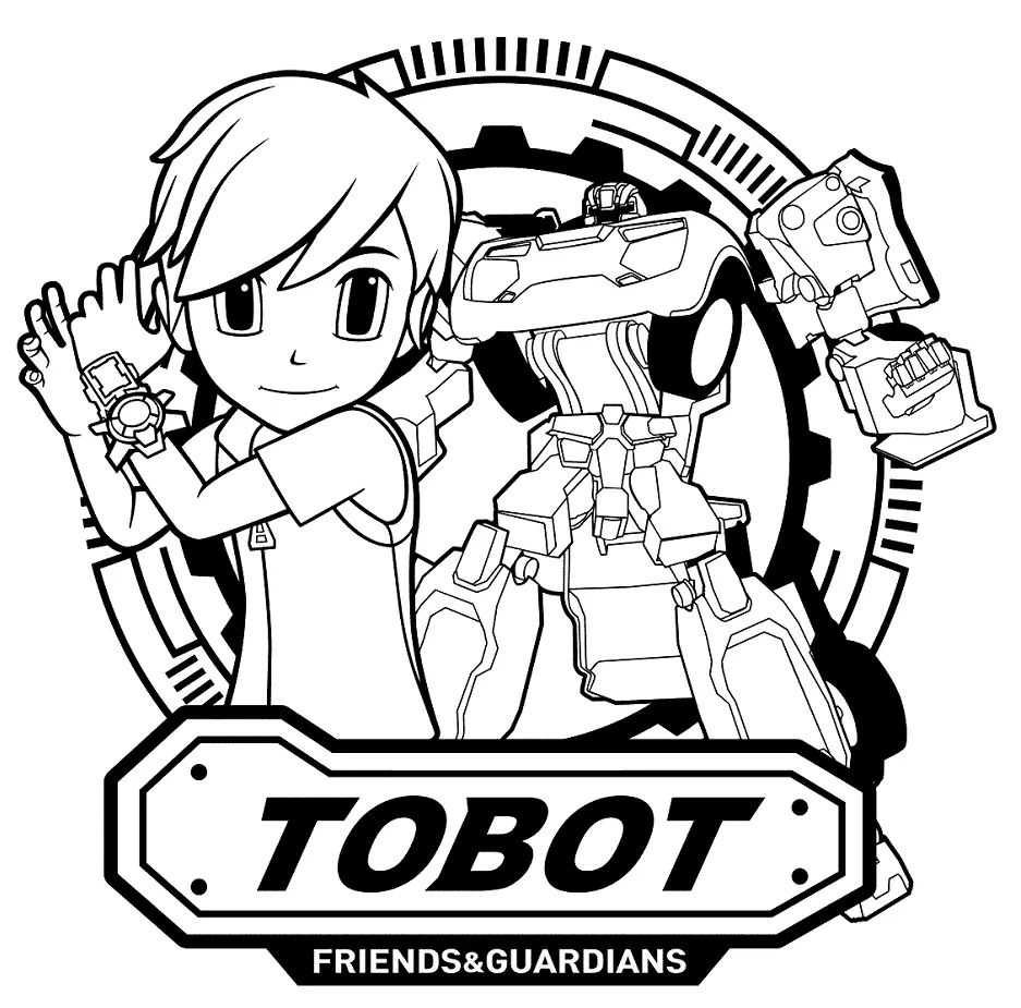 Çocuklar İçin Tobot Boyama Sayfaları 