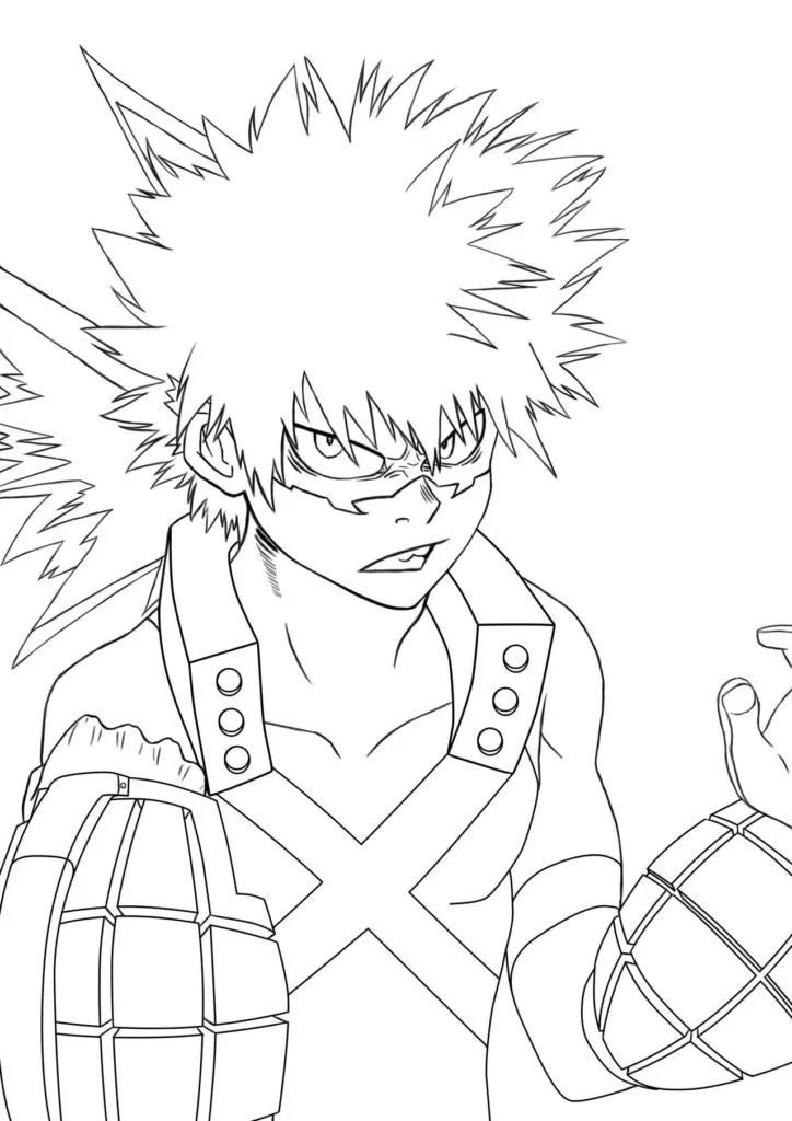 Çocuklar İçin Todoroki Boyama Sayfaları 