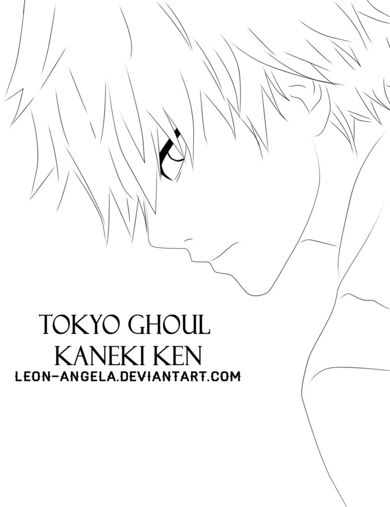 Çocuklar İçin Tokyo Ghoul Boyama Sayfaları 