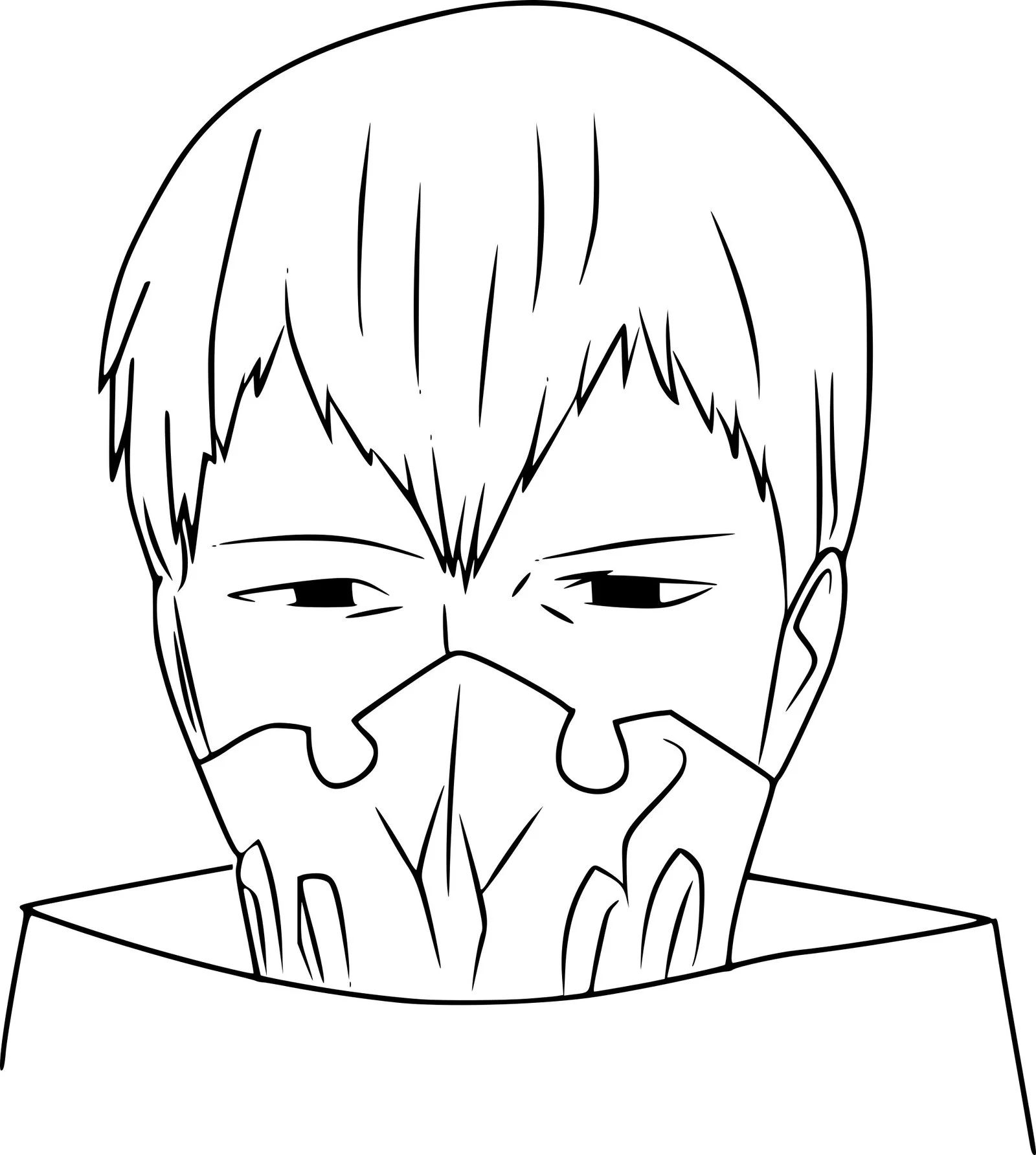 Çocuklar İçin Tokyo Ghoul Boyama Sayfaları 