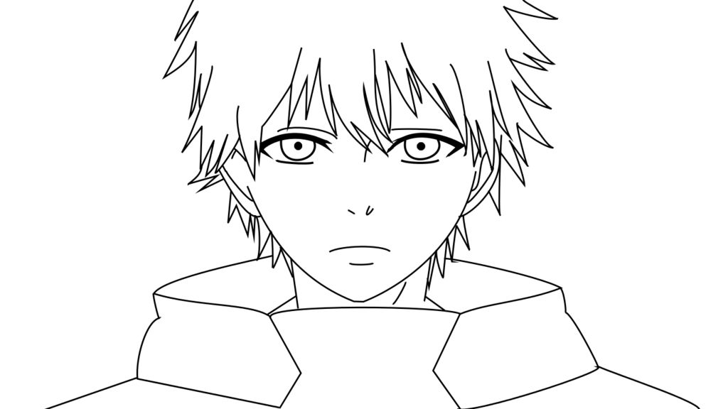 Çocuklar İçin Tokyo Ghoul Boyama Sayfaları 