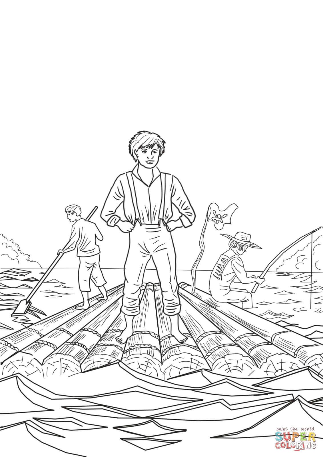 Çocuklar İçin Tom Sawyer Boyama Sayfaları 
