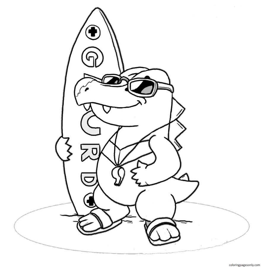 Çocuklar İçin Totodile Boyama Sayfaları 