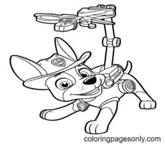Çocuklar İçin Tracker Paw Boyama Sayfaları 