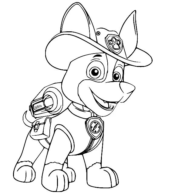 Çocuklar İçin Tracker Paw Boyama Sayfaları 