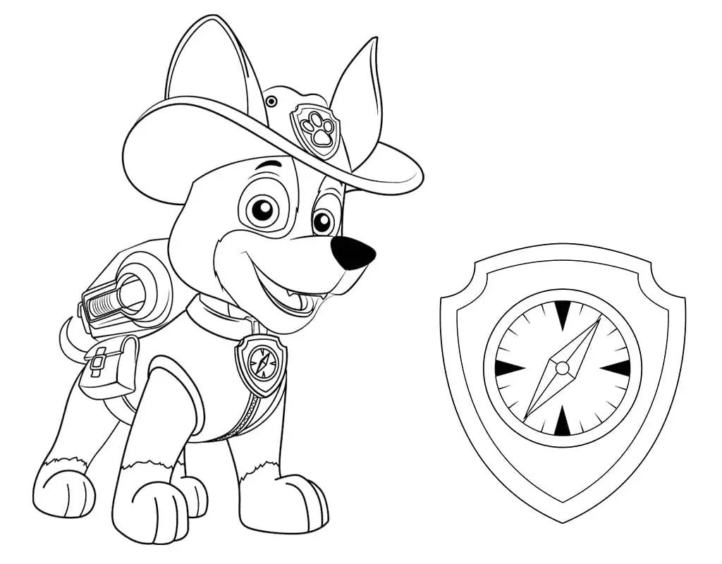 Çocuklar İçin Tracker Paw Boyama Sayfaları 